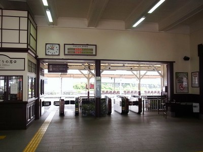 日光駅の改札口